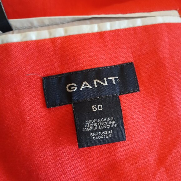 GANT - 100% linen red 3-button jacket - Sz 50 - Picture 7 of 8